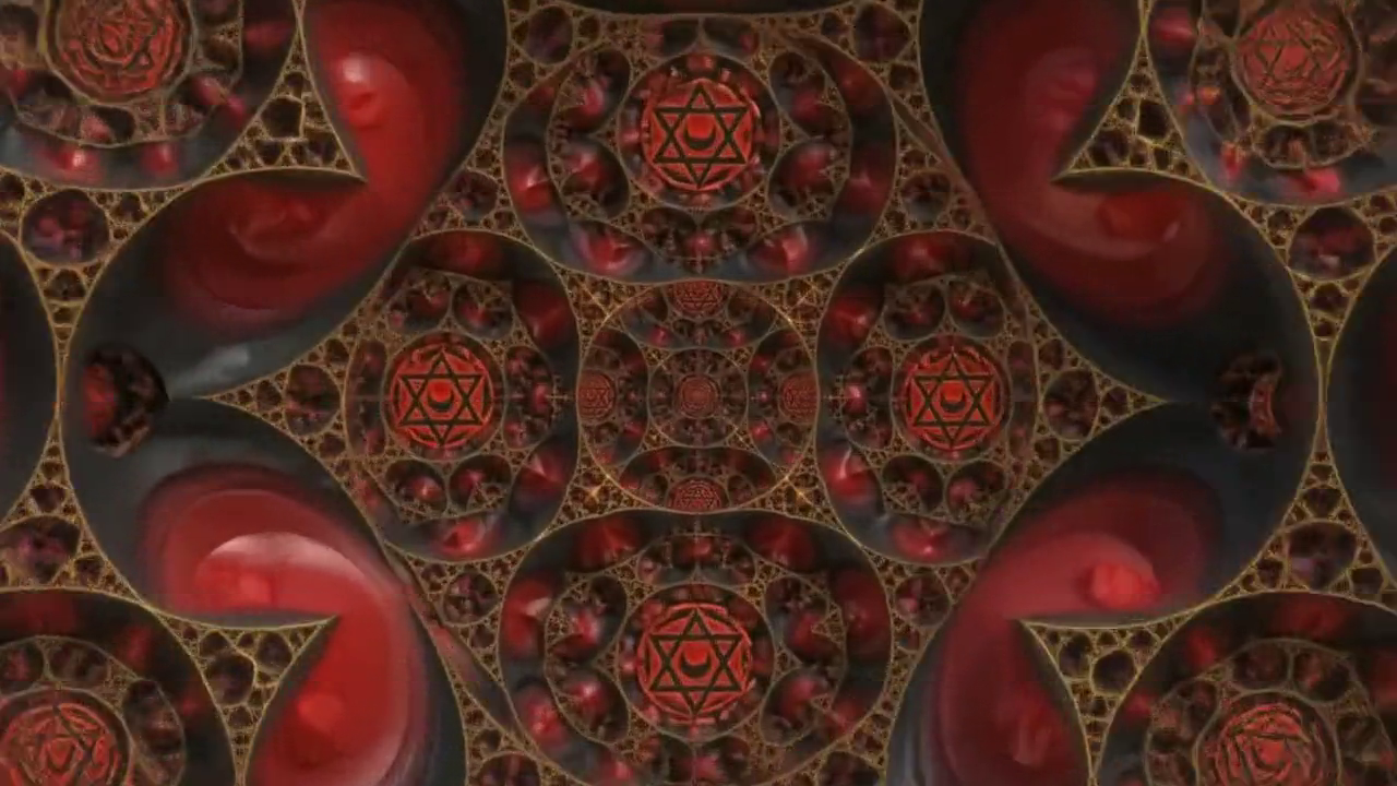 Muladhara (Root) - Living Mandelbulb + Sound of Wisdom (444 Hz)