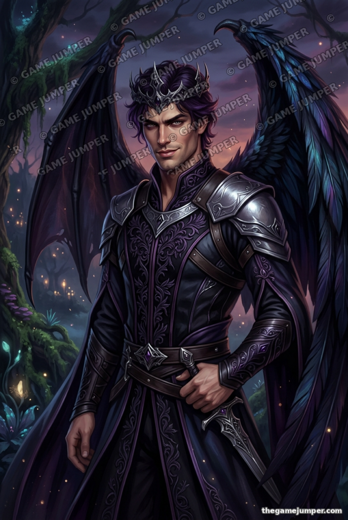 Zael — The Dragon Elf King — Digital Art — Game Jumper fantasy digital art