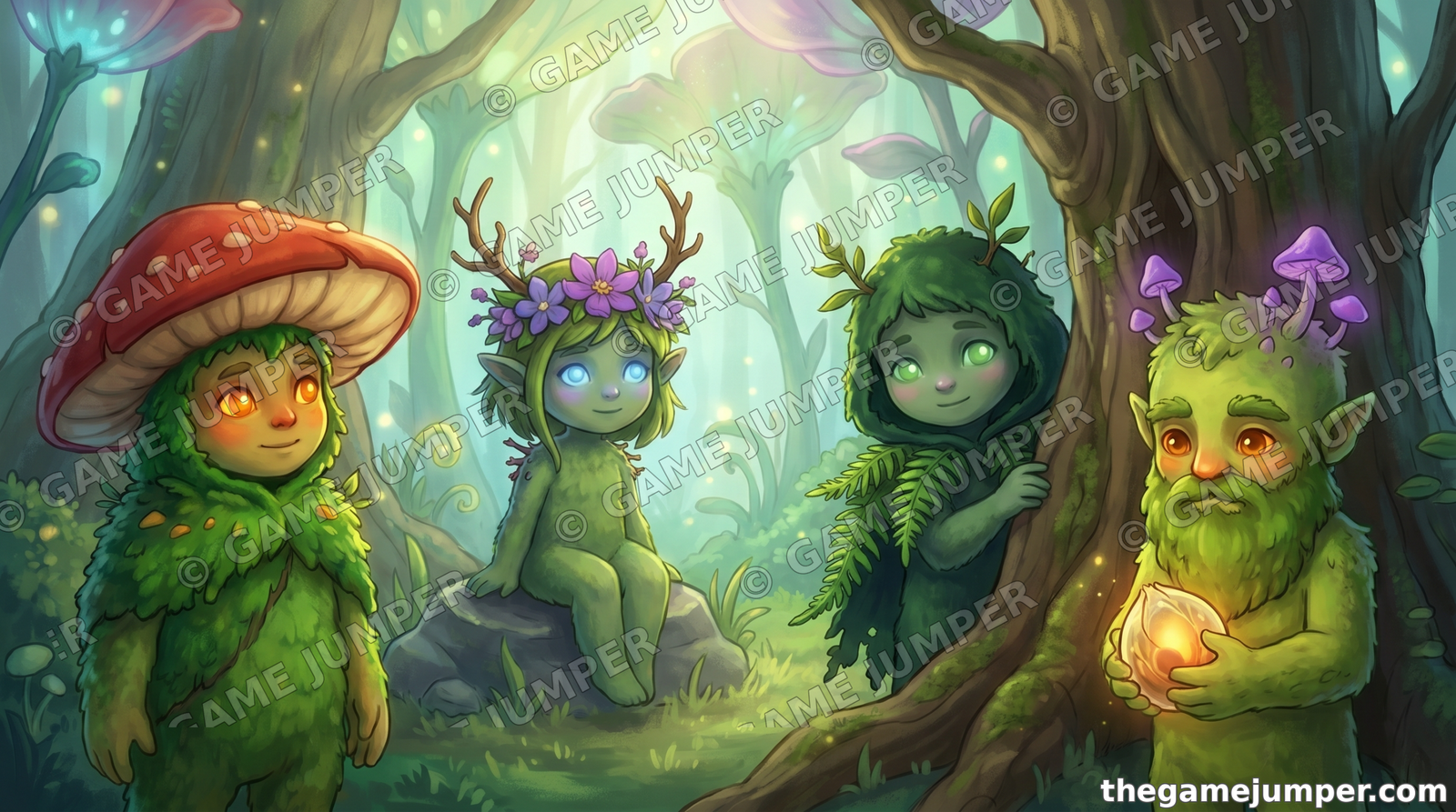 The Moss Folk of the Glade — Digital Art — Game Jumper fantasy digital art