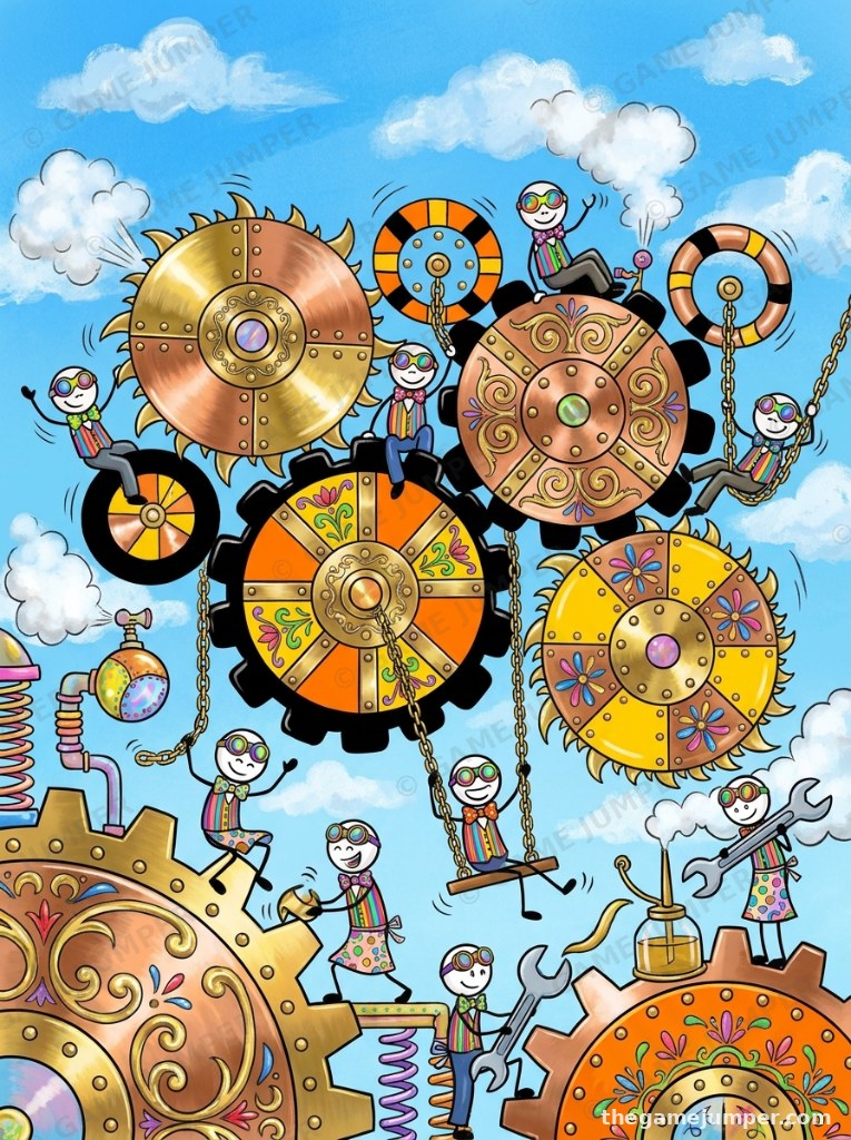 Stickman and Gears Study 5 - Stickman and Gears Art