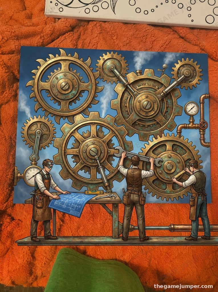 Stickman and Gears Study 8 - Stickman and Gears Art